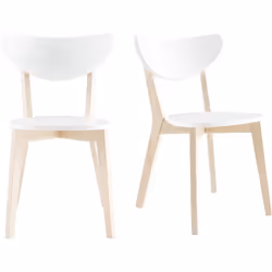 Invitez le charme et la douceur du style scandinave dans votre salle à manger avec les chaises LEENA ! La jolie harmonie entr ...