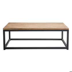 Miliboo - Table basse industrielle bois métal rectangulaire FACTORY