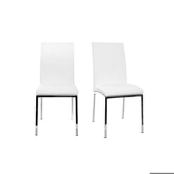 Miliboo - Chaises design polyuréthane blanc (lot de 2) SIMEA