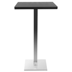 Miliboo - Table de bar design carrée noire L60 cm jory