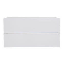 Caisson de rangement 2 tiroirs blanc laqué MAX