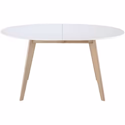 Description générale La table extensible blanche et bois clair LEENA est un meuble élégant qui apportera une touche de charme ...