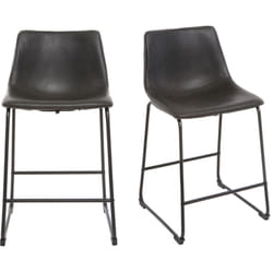 Tabourets de bar design noir H61 cm (lot de 2) NEW ROCK