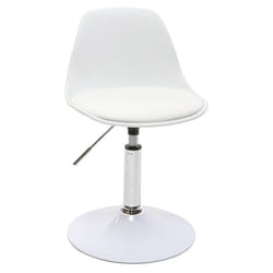 Chaise de bureau design enfant blanche STEEVY