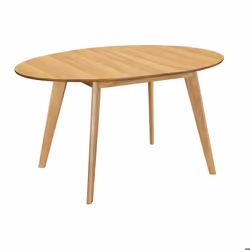 Table à manger extensible ovale en bois clair L150-200 cm MARIK