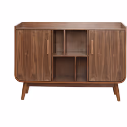 Le bois foncé est de retour dans nos intérieurs pour leur donner un look vintage. Le buffet HALLEN est composé d'un caisson e ...