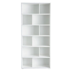 Bibliothèque design bois blanc L92 cm EPURE
