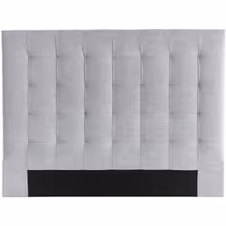 Tête de lit capitonnée en tissu gris L160 cm HALCIONA