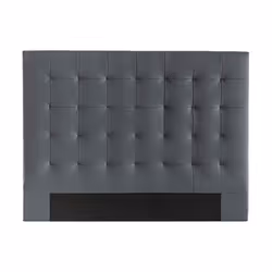 Tête de lit capitonnée gris foncé L160 cm HALCIONA