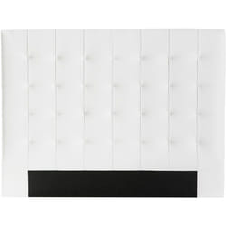 Tête de lit capitonnée blanc cassé 160 cm halciona