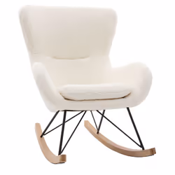 Description générale Ce rocking chair ESKUA vous invite à des moments de douceur et de détente infinie. Avec son revêtement e ...