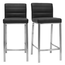 Tabourets de bar design noirs 66 cm (lot de 2) TOMY