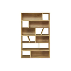 Miliboo - Bibliothèque design en bois clair L120 cm AZTEQUE