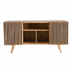 Miliboo - Buffet en bois manguier massif 2 portes coulissantes L140 cm ALBA