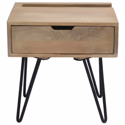La table de chevet VIBES est parfaite pour apporter une touche industrielle tendance dans une chambre. Créée par Caroline Mar ...
