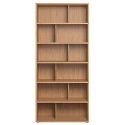 Bibliothèque design finition bois clair chêne L92 cm EPURE