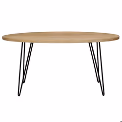 Miliboo - Table à manger ovale en bois manguier massif L160 cm VIBES