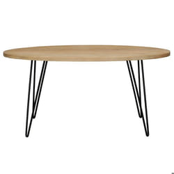 Miliboo - Table à manger ovale en bois manguier massif L160 cm VIBES