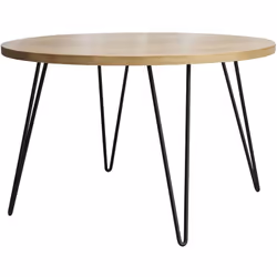 Table à manger ronde en bois manguier massif D116 cm VIBES
