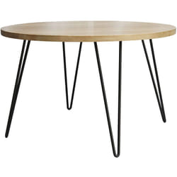 Table à manger ronde en bois manguier massif D116 cm VIBES