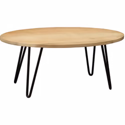 Table basse ovale bois manguier massif  L100 cm VIBES