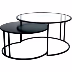 Exit la table basse XXL au milieu du salon ! Revisitez votre espace détente avec les tables gigognes TAHL , modulables à l'en ...