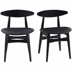 Chaises design noires (lot de 2) WALFORD