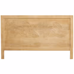 Tête de lit en bois manguier massif gravé L165 cm VIBES