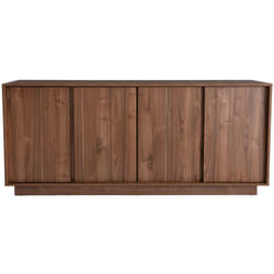 Buffet vintage finition bois foncé noyer 4 portes L180 cm como