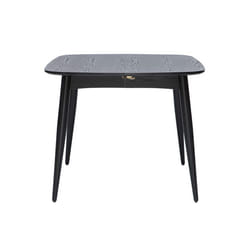 Table à manger extensible carrée en bois noir L90-130 cm NORDECO