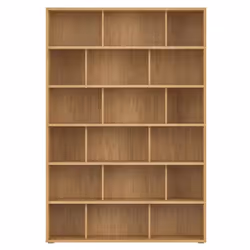 Bibliothèque scandinave finition bois clair chêne L140 cm EPURE
