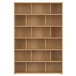 Bibliothèque scandinave finition bois clair chêne L140 cm EPURE