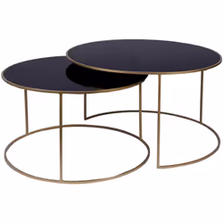 Succombez au charme intemporel des tables basses gigognes ROXO ! Ces tables basses design conjuguent harmonieusement le verre ...