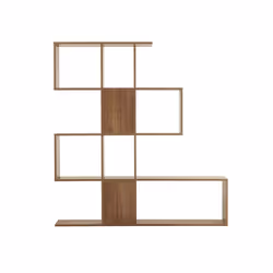 Bibliothèque séparateur design finition bois noyer L139 cm COMO