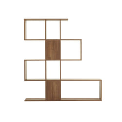 Bibliothèque séparateur design finition bois noyer L139 cm COMO