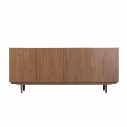 Buffet vintage en bois foncé 4 portes L180 cm SANAA