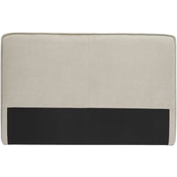 Tête de lit en tissu effet velours beige naturel L175 cm MARCIA