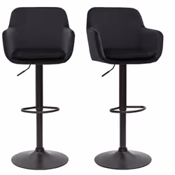 Pour les repas de retrouvailles ou les journées de télétravail, voilà des assises à la hauteur ! Les tabourets de bar AMIKA f ...