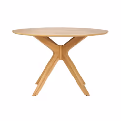 Table à manger design ronde chêne D120 cm DIELLI