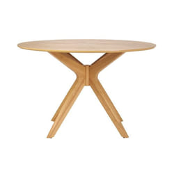 Table à manger design ronde chêne D120 cm DIELLI