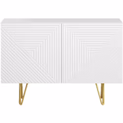 Rythmé par un motif graphique ton sur ton, le buffet OZEN se démarque avec élégance ! Décoré en façade par un motif chevronné ...