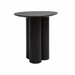 Table d'appoint design bois noir L44 cm HOLLEN