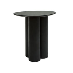 Table d'appoint design bois noir L44 cm HOLLEN