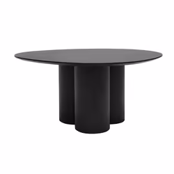 Table basse design bois noir L78 cm HOLLEN