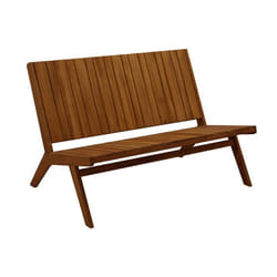 Banc de jardin en bois massif 2 places L116 cm TIDAK