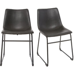 Chaises industrielles noires (lot de 2) new rock