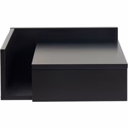 Table de chevet murale noire avec tiroir L40 cm NASTY