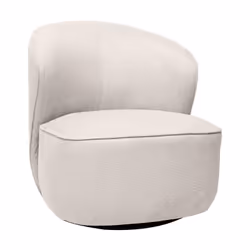 Soft curves ! On rêve tous de se lover au coeur du fauteuil AMBER ! Entre ses courbes , son doux tissu effet velours texturé ...