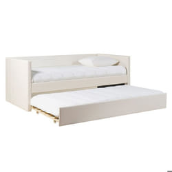 Miliboo - Lit gigogne blanc 90x190 cm ELIE
