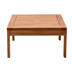 Table basse de jardin carré en bois massif L60 cm SALVADOR